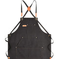Heavy-Duty Professional Heavy-Duty Work Apron For Men - 16oz Canvas Crossback Design With XL Pockets, Perfect For Cooking, BBQ, Gardening & Workshop Protection